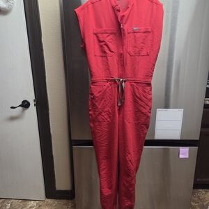 Figs Bold Red Women's Jumpsuit